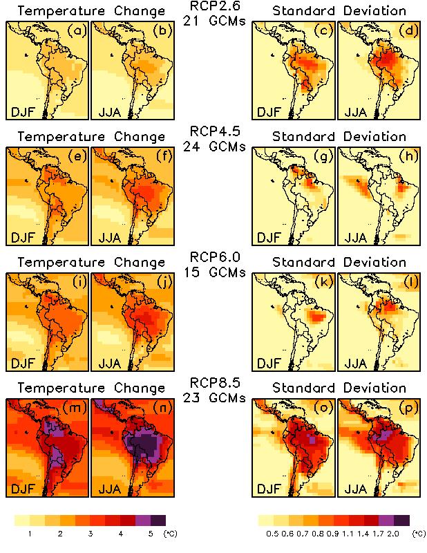 CMIP5 Projections of Near Surface Air Temperature