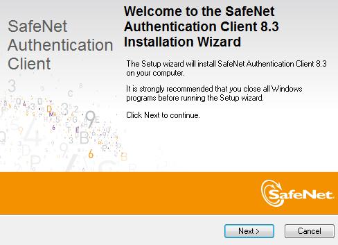 msi para iniciar a instalação do Safenet.