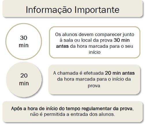 10. IDENTIFICAÇÃO DOS ALUNOS 10.1. Os alunos não podem prestar provas sem serem portadores do seu cartão de cidadão/bilhete de identidade ou de documento que legalmente o substitua, desde que este apresente fotografia.