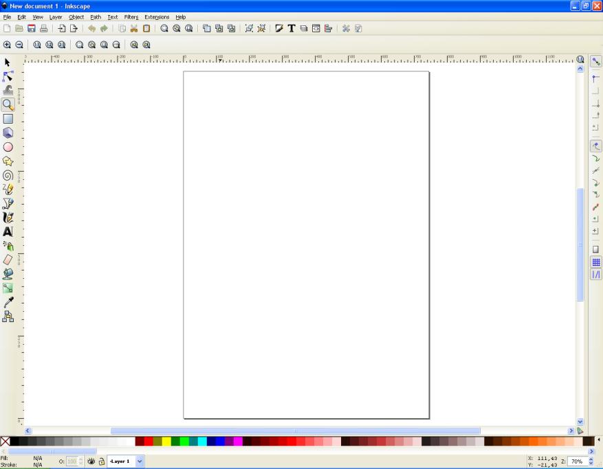 Caixa de instalação final do Inkscape 9.