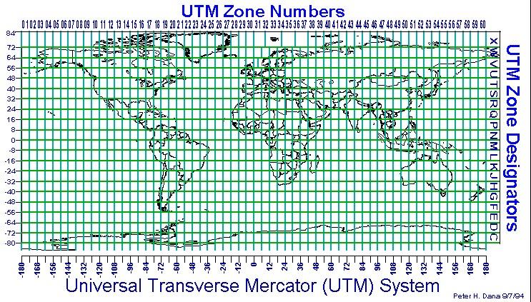Projeção UTM (Universal Transverse Mercator) Indicada para regiões de predominância na extensão Norte/Sul É a mais indicada para o
