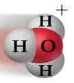 CONCEITO BRONSTED & LOWRY 1. O íon H + em Água O íon H + é um próton sem elétrons. Em água, o H + (aq) forma aglomerados.