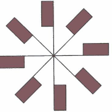 e que deixa a figura invariante. Existe então uma transformação geométrica, neste caso uma simetria axial, que deixa a figura invariante.