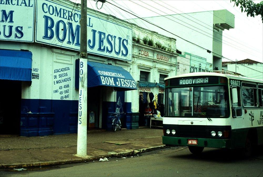 Centro de Ponta Porã, Brasil, município que se estende pela fronteira brasileira com o Paraguai, em uma região conhecida pelo tráfico de drogas e pela violência.