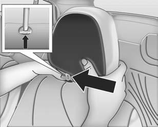 Ajuste do apoio de cabeça: Cuidado Os apoios de cabeça são dispositivos de segurança. Dirija sempre com os mesmos ajustados corretamente.