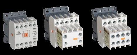 Contatores e Relés de Sobrecarga - Linha CS(A) Minicontatores Auxiliares Os minicotatores auxiliares são utilizados para comandos em geral de cargas resistivas.