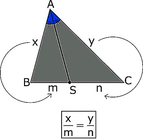 10) Teorema das Bissetrizes: Em todo triângulo uma bissetriz determina sobre o lado à qual é relativa, segmentos proporcionais aos lados adjacentes à bissetriz.