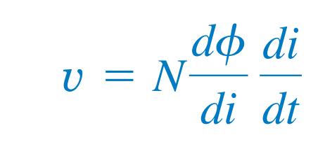 Indutância Mútua Mas o fluxo φ é produzido pela corrente i, portanto qualquer mudança em φ é causada por uma variação na corrente: A indutância L do indutor