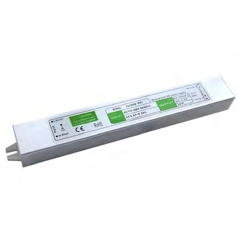 50 LDP-279-250-9 FONTES DE ALIMENTAÇÃO IP67 12VDC FONTE DE ALIMENTAÇÃO IP67 2.