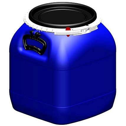 Bombona 20 litros Acondicionar resíduos oriundos de produtos químicos sólidos, líquidos e efluentes.