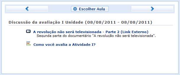 Caso o tópico de aula possua arquivos inseridos, ao clicar no link correspondente ao nome do arquivo, será possível visualizar o documento anexado.