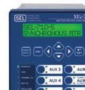 PROTEÇÃO DE MOTOR SÍNCRONO O Relé SEL-70-5 pode partir e proteger motores síncronos através da proteção de motor síncrono opcional.