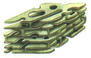 RETÍCULO ENDOPLASMÁTICO São formados por um conjunto de Membranas Lipoprotéicas constituindo um sistema de canalículos (túbulos) e sáculos ou vesículas achatadas que formam um verdadeiro labirinto no