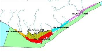 Resultados: Desvios Desvios das Massas de Água às Medianas da Ria Formosa: 2.0 1.5 1.0 Nitrato Pequenos desvios às Medianas das Massas de Água 0.5 0.0 2.0 1.5 WB1 WB2 WB3 WB4 WB5 Amónia Homogeneidade das concentrações de azoto e fósforo na Ria 1.