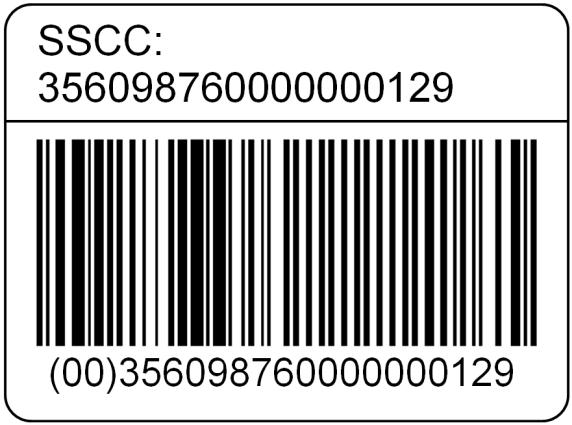 SSCC (Serial Shipping Container Code) Identifica inequivocamente a unidade logística É atribuído na origem pela empresa que constrói a