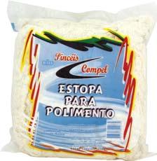 ESTOPAS ALVEJADAS ESTOPAS CRUA 1074 Atende os diversos segmentos de mercado como funilaria, serigrafi a, metálurgicas, industrias