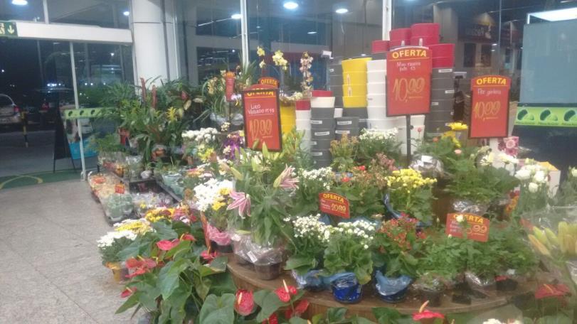 Em datas comemorativas, como dia das mães, dia dos namorados e finados, a procura por flores aumenta, alguns supermercados chegam a dobrar a quantidade do estoque, segundo o Jornal Diário do