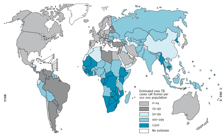 A Tuberculose como ameaça global A tuberculose (TB), sendo a principal causa de morte provocada por uma doença infecciosa curável, é um problema global cuja dimensão em números absolutos, continua a