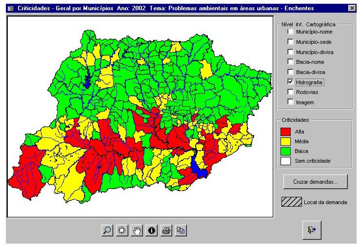 Cruz Alta Caxias do Sul Santa Maria Santa Cruz do Sul Porto Alegre Figura 4.4.12 - Criticidades Quanto a Enchentes em Áreas Urbanas 4.4.10.