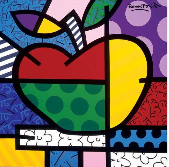 Romero Britto The Apple