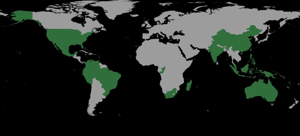 Megadiversidade 12 % biodiversidade do