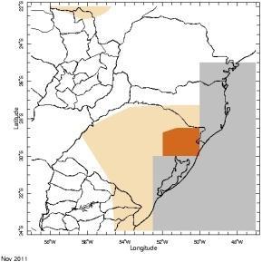 Essa adversidade teve influência do fenômeno La Niña devido à diminuição da precipitação pluvial (Puchalski, 2000), ficando muito abaixo da normal (Figura 2), como foi o caso de 2011/2012.