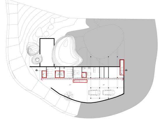 Nas duas casas, observa-se diferentes estratégias de inserção das cozinhas - num pavimento específico (Sta Tereza) e integrada ao estar (Ilhabela).