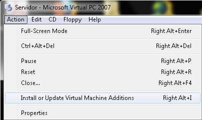 Concluímos assim a instalação do Windows XP na máquina virtual cliente.