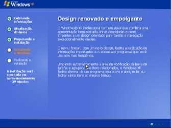 Aguarde aparecer a tela ao lado e a instalação continuará em modo gráfico.