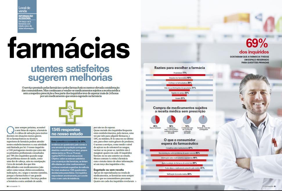 Os portugueses e a rede de farmácias Apesar dos constrangimentos, as farmácias portuguesas mantêm elevada satisfação e confiança no acesso e qualidade