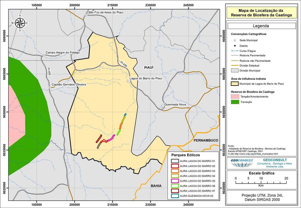 Mapa de Localização da Reserva Biológica da