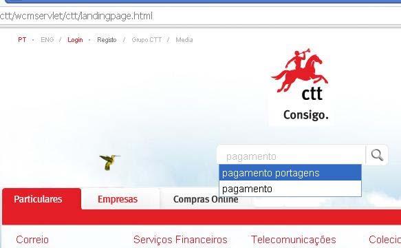 Ya puedes acceder a su web con tu usuario y contraseña, www.ctt.pt Clica en Login.