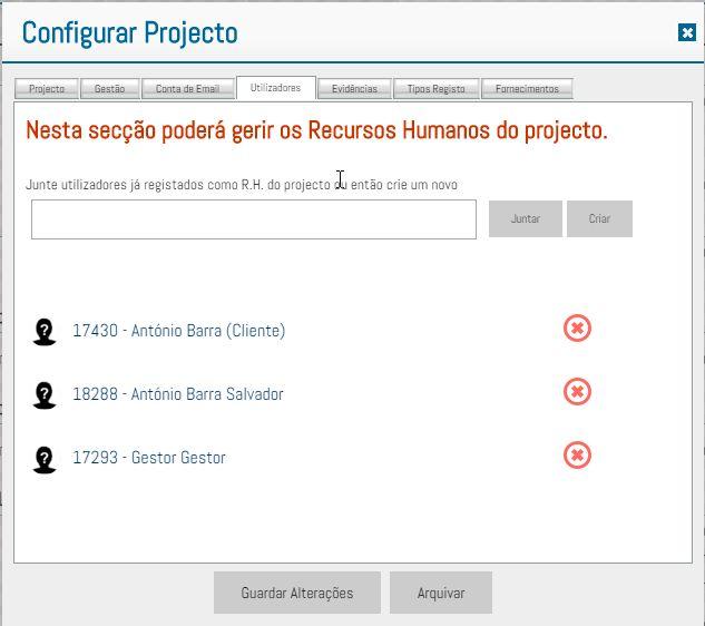 Termina se as configurações clicando em Guardar Alterações.