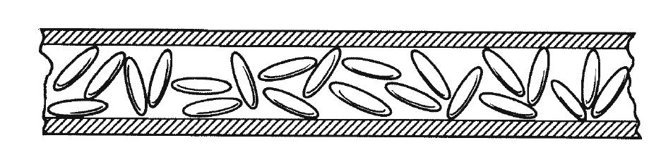 Modos de ordem superior em linhas de transmissão - Analogia direção de propagação Grãos de arroz injetados num tubo com seção transversal da ordem