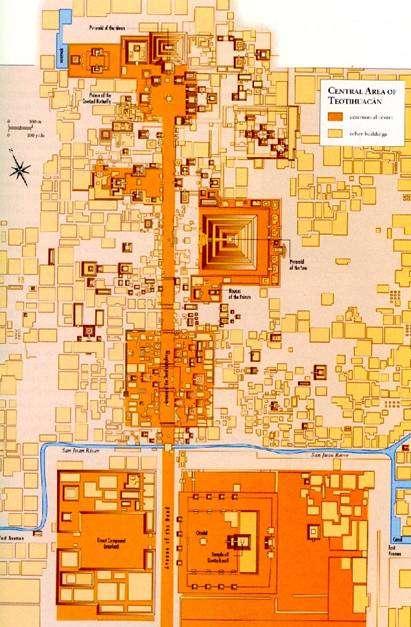 A maior metrópole maia, fundada em cerca de 200 a.c., foi TEOTIHUACÁN, cujo apogeu ocorreu entre 400 e 500 d.c., atingindo 125.