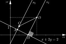 CAPÍTULO. APLICAÇÕES: BISSETRIZES, PROJEÇÃO ORTOGONAL E ÁREAS 10 onde c 2 =2 3 2=4,umavezqueD =3, 2) 2 s 2.