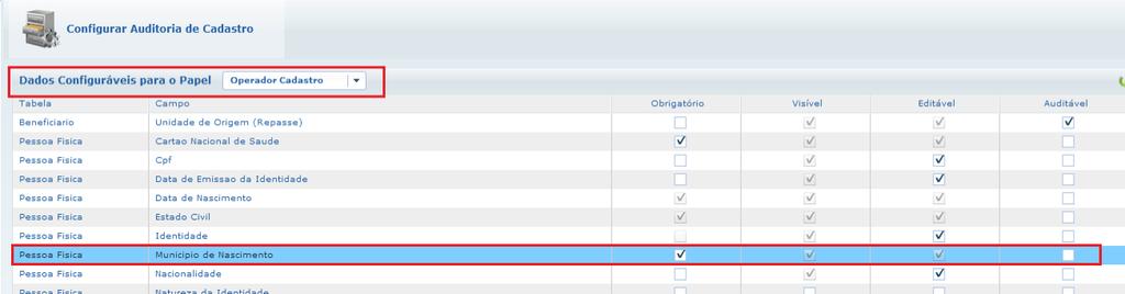 2. Acesse o menu Manutenção de Beneficiário e busque uma pessoa (Exemplo: Patricia ). 3. Clique em Modificar, o campo Município não fica obrigatório. 4. Clique em Continuar.