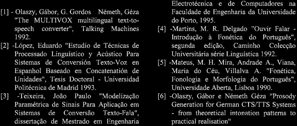 [l] - Olaszy, Gábor, G. Gordos e Németh, Géza "The ULTWOX multilingual text-tospeech converter", Talking achines 1992.