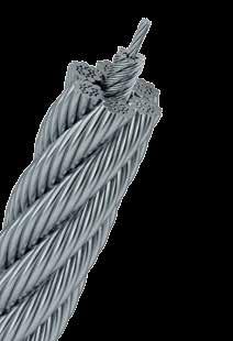 O cabo de aço IPH 619 API é a primeira opção em cabos de perfuração, conforme diâmetro, as construções disponíveis são: 6x19 S-IWRC ou 6x26 WS-IWRC sendo a alma sempre de cabo de aço independente