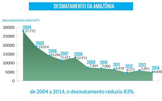 Desmatamento Manter as florestas de pé é fundamental para combater o aquecimento, pois as plantas absorvem o CO2 e liberam oxigênio.