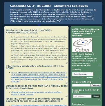 Instituto de Certificação Subcomitê SC-31 do COBEI - Atmosferas Explosivas