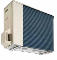 Unidade exterior de gama 11-16 kw Passagem de gás quente: o fluido frigorigéneo quente proveniente do compressor passa pelo tabuleiro de condensados para manter a base