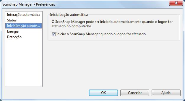 Quando o ícone do ScanSnap Manager não for exibido Exibindo o ícone do ScanSnap Manager 1. Inicie o ScanSnap Manager. Windows 10 Selecione o menu [Iniciar] [ScanSnap Manager] [ScanSnap Manager].