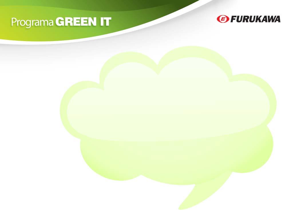 " O Programa Green IT consiste na permuta de sobras de cabos eletrônicos e de energia (independente do fabricante) por cabos novos marca Furukawa com o objetivo de racionalizar a utilização de