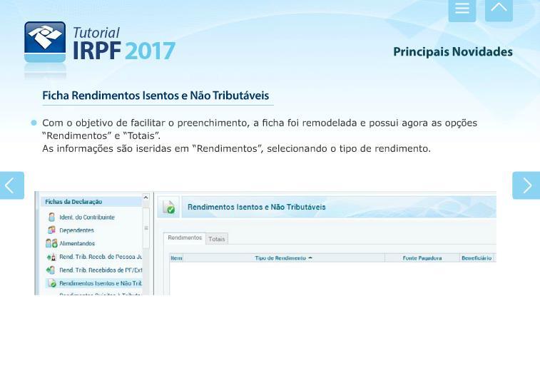 IRPF 2017 Novidades