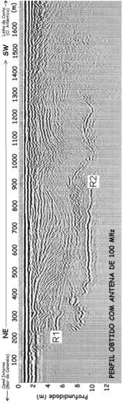A condição favorável do ambiente geológico possibilitou a identificação da onda refratada na interface solo/ar.