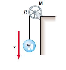 12 Cap. 12. Momento Angular A Eq.(12.12 se torna m 1 g R m 2 g R = (m 1 + m 2 + I/R 2 ) R a (12.22) e a expressão para aceleração a é obtida.