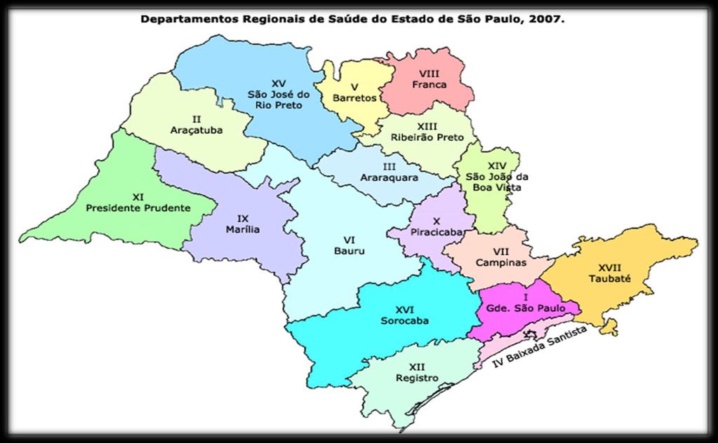 REGIONALIZAÇÃO NO ESTADO DE SÃO PAULO REGIÃO