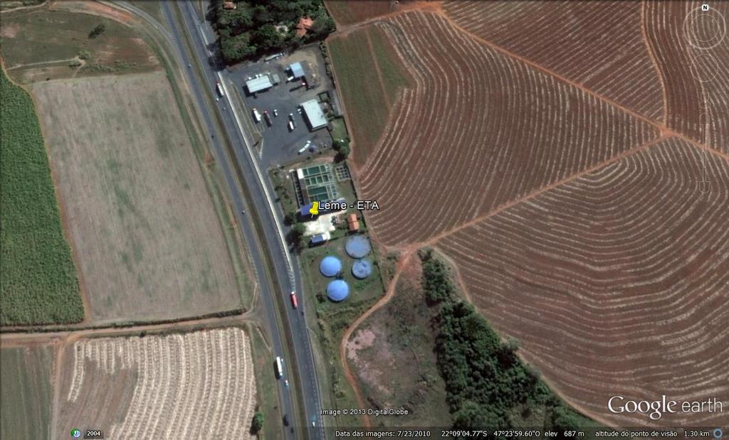 3.1.2 Estação de Tratamento de Água ETA 10 Figura 3 - Imagem de satélite da ETA Agência Reguladora dos Serviços de Saneamento das Bacias dos Rios