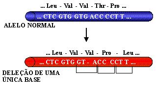 Mutações génicas Inserção e delecção acontece quando